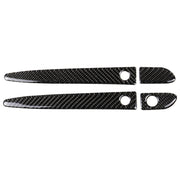 Maniglia per porta esterna in fibra di carbonio per auto con adesivo decorativo Smart Hole per Mazda CX-5 2017-2018, guida a sinistra, Outside Door Handle with Smart, Left Drive