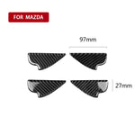 Adesivo decorativo per porta interna in fibra di carbonio per auto per Mazda, guida a destra e a sinistra universale, Inner Door Bowl