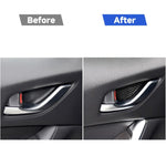 Adesivo decorativo per porta interna in fibra di carbonio per auto per Mazda, guida a destra e a sinistra universale, Inner Door Bowl