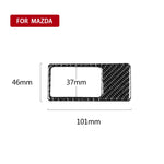 Adesivo decorativo per pannello faro in fibra di carbonio per auto per Mazda CX-5 2017-2018, guida a destra, Headlight Panel, Right Drive