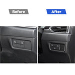 Adesivo decorativo per pannello faro in fibra di carbonio per auto per Mazda CX-5 2017-2018, guida a destra, Headlight Panel, Right Drive