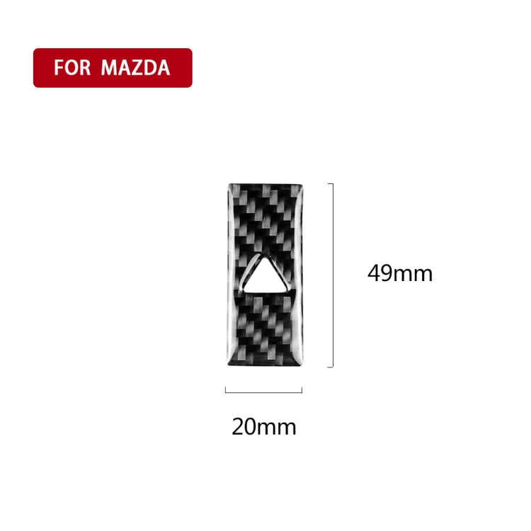 Adesivo decorativo per spia luminosa in fibra di carbonio per auto per Mazda CX-5 2017-2018, guida a destra e a sinistra universale, Warning Light