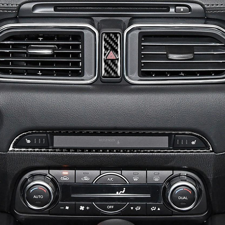 Adesivo decorativo per pannello di controllo centrale in fibra di carbonio per auto per Mazda CX-5 2017-2018, guida a destra e a sinistra universale, Central Control Panel