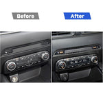 Adesivo decorativo per pannello di controllo centrale in fibra di carbonio per auto per Mazda CX-5 2017-2018, guida a destra e a sinistra universale, Central Control Panel
