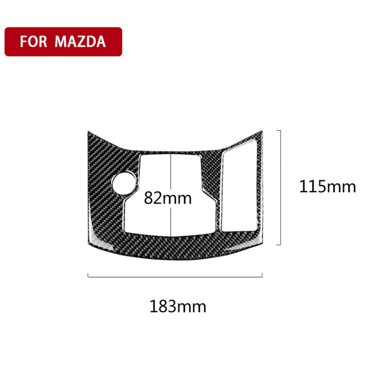 Adesivo decorativo per pannello freno a mano elettronico in fibra di carbonio per auto per Mazda CX-5 2017-2018, guida a destra, Electronic Handbrake Panel, Right Drive