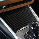 Adesivo decorativo per coperchio della tazza dell'acqua in fibra di carbonio 2 in 1 per BMW Serie 3 G20/G28/325Li/330d/335 2019-2020, guida a destra, Water Cup Cover, Right Drive