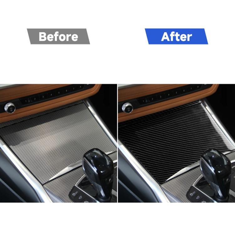 Adesivo decorativo per coperchio della tazza dell'acqua in fibra di carbonio 2 in 1 per BMW Serie 3 G20/G28/325Li/330d/335 2019-2020, guida a destra, Water Cup Cover, Right Drive