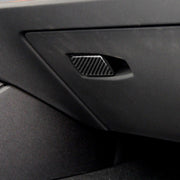Adesivo decorativo per maniglia della scatola portaoggetti per auto in fibra di carbonio per BMW Serie 3 G20/G28/325Li/330d/335 2019-2020, guida a sinistra, Storage Box Handle, Left Drive