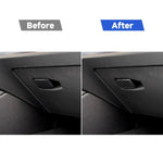 Adesivo decorativo per maniglia della scatola portaoggetti per auto in fibra di carbonio per BMW Serie 3 G20/G28/325Li/330d/335 2019-2020, guida a sinistra, Storage Box Handle, Left Drive