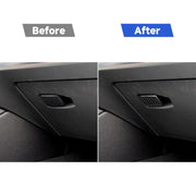 Adesivo decorativo per maniglia della scatola portaoggetti per auto in fibra di carbonio per BMW Serie 3 G20/G28/325Li/330d/335 2019-2020, guida a sinistra, Storage Box Handle, Left Drive