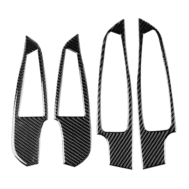 Adesivo decorativo per ascensore in vetro per finestrini in fibra di carbonio 4 in 1 per BMW Serie 3 G20/G28/325Li/330d/335 2019-2020, guida a destra e a sinistra universale, Window Glass Lift