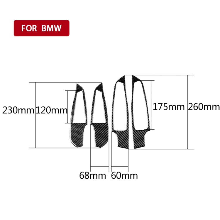 Adesivo decorativo per ascensore in vetro per finestrini in fibra di carbonio 4 in 1 per BMW Serie 3 G20/G28/325Li/330d/335 2019-2020, guida a destra e a sinistra universale, Window Glass Lift