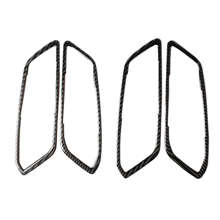 Adesivo decorativo per maniglia della porta in fibra di carbonio 4 in 1 per BMW Serie 3 G20/G28/325Li/330d/335 2019-2020, guida a destra e a sinistra universale, Door Handle