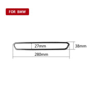 Adesivo decorativo per cornice pulsante CD in fibra di carbonio per auto per BMW Serie 3 G20/G28/325Li/330d/335 2019-2020, guida a destra e a sinistra universale, CD Button Frame