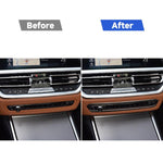 Adesivo decorativo per cornice pulsante CD in fibra di carbonio per auto per BMW Serie 3 G20/G28/325Li/330d/335 2019-2020, guida a destra e a sinistra universale, CD Button Frame