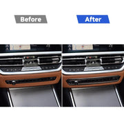 Adesivo decorativo per cornice pulsante CD in fibra di carbonio per auto per BMW Serie 3 G20/G28/325Li/330d/335 2019-2020, guida a destra e a sinistra universale, CD Button Frame
