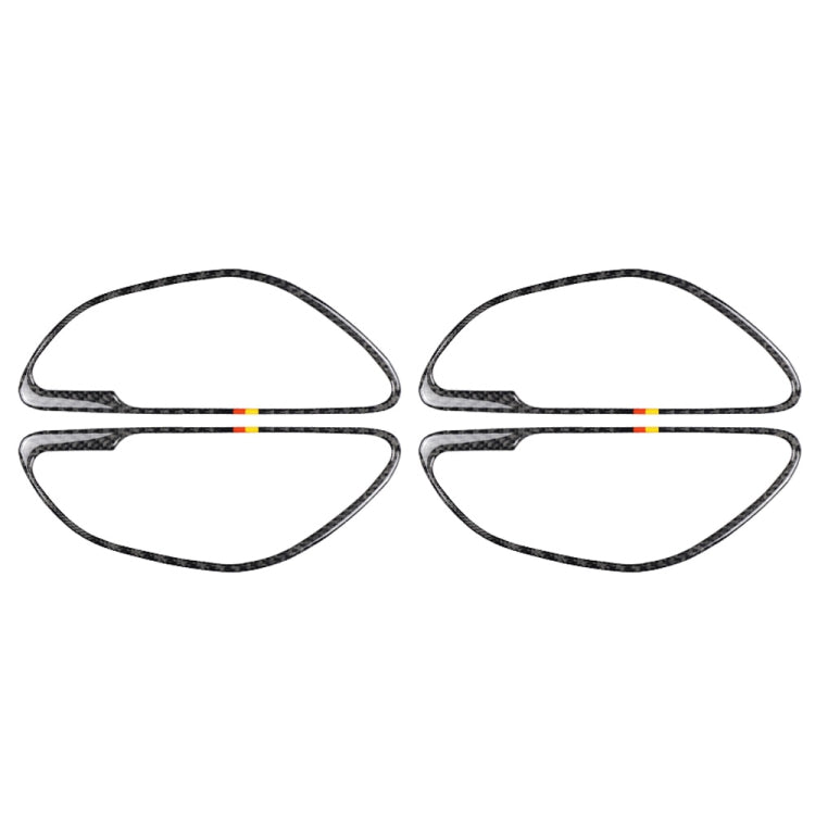 4 adesivi maniglia fibra di carbonio per Mercedes-Benz C W205