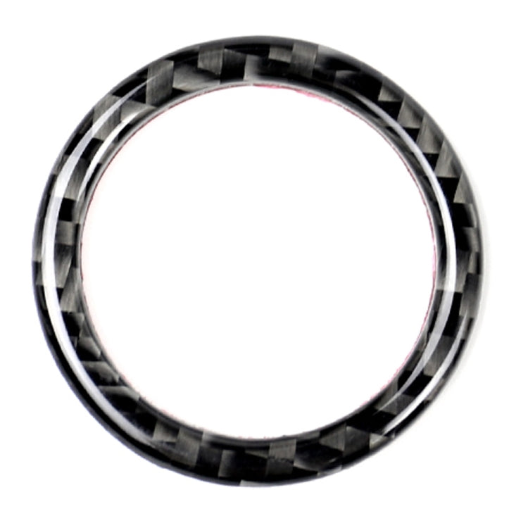 Adesivo decorativo per anello di avvio con un clic in tinta unita in fibra di carbonio per auto per Mercedes-Benz con guida sinistra e destra universale, Solid Color One-click Start Ring