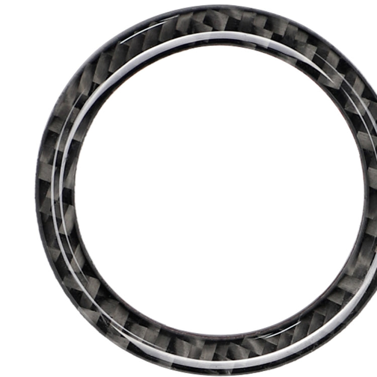 Adesivo decorativo per anello di avvio con un clic in tinta unita in fibra di carbonio per auto per Mercedes-Benz con guida sinistra e destra universale, Solid Color One-click Start Ring