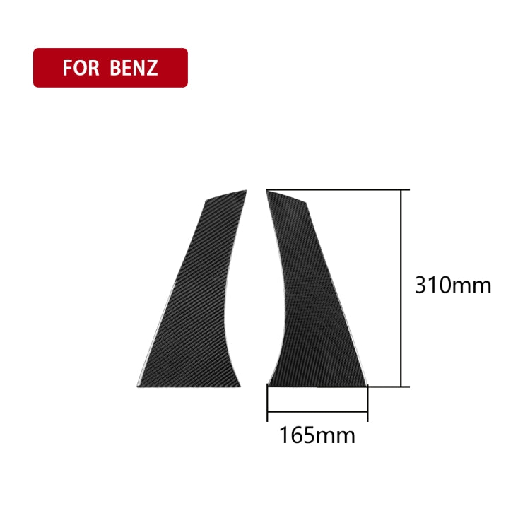 Adesivo decorativo per lunotto posteriore in fibra di carbonio per auto per Mercedes-Benz GLA 2015-2018, guida a destra e a sinistra universale, Rear Window