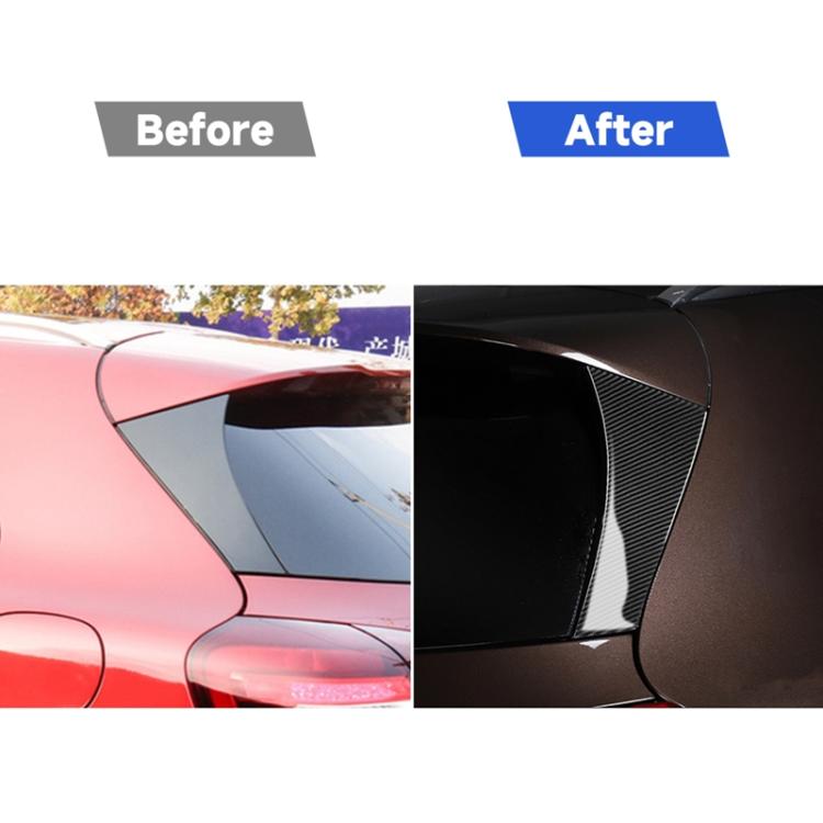 Adesivo decorativo per lunotto posteriore in fibra di carbonio per auto per Mercedes-Benz GLA 2015-2018, guida a destra e a sinistra universale, Rear Window