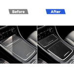 Adesivo decorativo per pannello di controllo centrale in tinta unita in fibra di carbonio per auto per Mercedes-Benz Classe A 2013-2018/CLA 2013-2017/GLA 2013-2017, guida a destra e a sinistra universale, Solid Color Central Control Panel