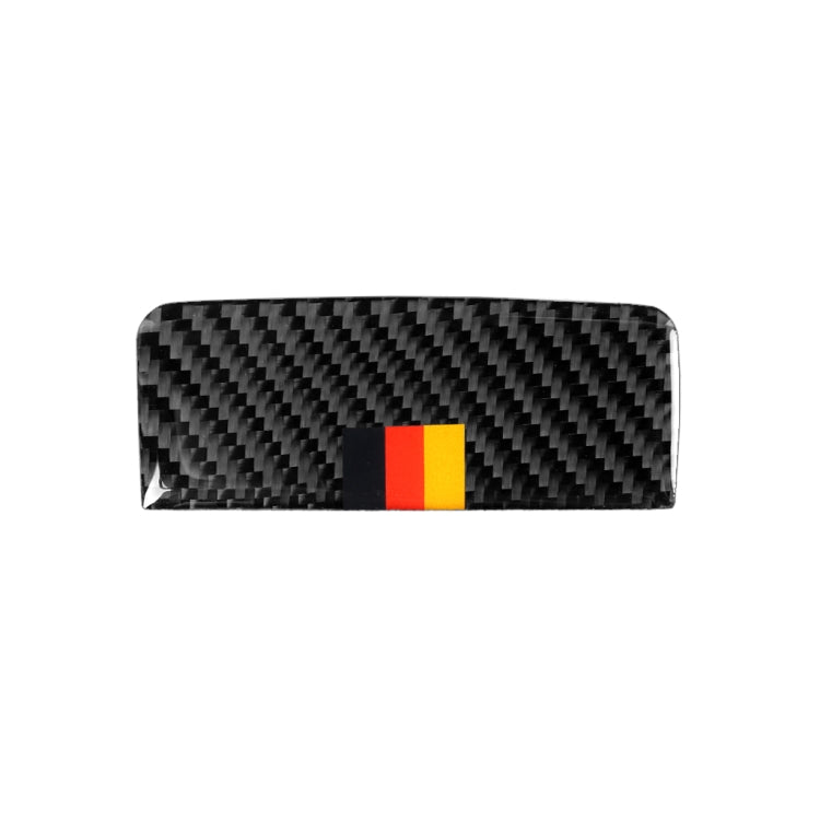 Adesivo decorativo per maniglia della scatola portaoggetti laterale del sedile del passeggero anteriore in fibra di carbonio di colore tedesco per auto per Mercedes-Benz Classe A 2013-2018/CLA 2013-2018/GLA 2015-2018, guida a destra e a sinistra univer...