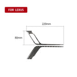 Maniglia per porta anteriore in fibra di carbonio per auto, adesivo decorativo per Lexus RX300 / 270 / 200T / 450h 2016-2019, guida a destra, Front Door Handle A
