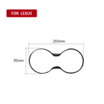 Adesivo decorativo per telaio portabicchieri per auto in fibra di carbonio per Lexus RX300 / 270 / 200T / 450h 2016-2019, guida a destra e a sinistra universale, Water Cup Holder Frame