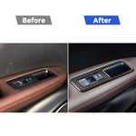 Adesivo decorativo per ascensore in vetro per finestrini in fibra di carbonio per auto per Lexus RX300 / 270 / 200T / 450h 2016-2019, guida a destra, Window Glass Lift