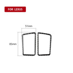 Adesivo decorativo per presa d'aria per cruscotto in fibra di carbonio per auto per Lexus NX200 / 200t / 300h 2014-2021, guida a destra e a sinistra universale, Dashboard Air