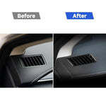 Adesivo decorativo per presa d'aria per cruscotto in fibra di carbonio per auto per Lexus NX200 / 200t / 300h 2014-2021, guida a destra e a sinistra universale, Dashboard Air