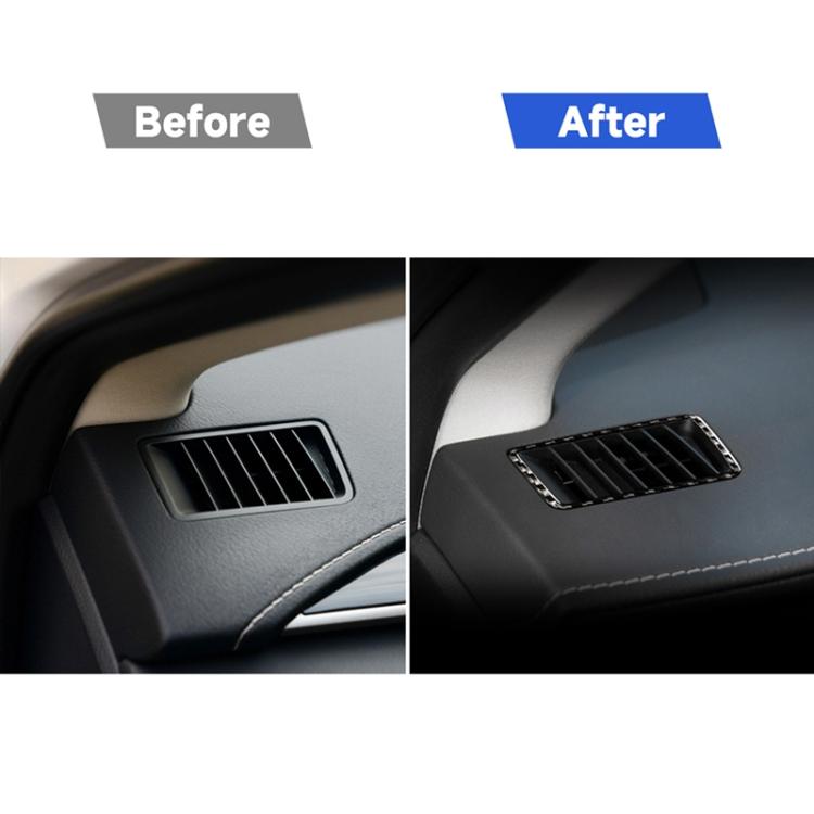 Adesivo decorativo per presa d'aria per cruscotto in fibra di carbonio per auto per Lexus NX200 / 200t / 300h 2014-2021, guida a destra e a sinistra universale, Dashboard Air