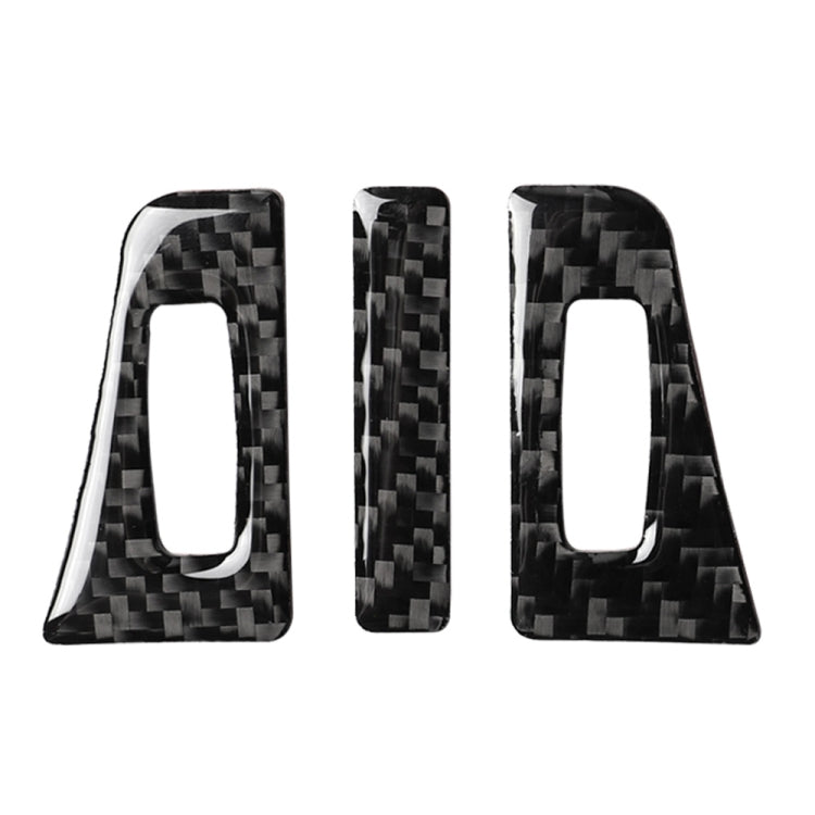 Adesivo decorativo per uscita aria in fibra di carbonio 3 in 1 per Lexus NX200 / 200t / 300h 2014-2021, guida a destra e a sinistra universale, Air Outlet