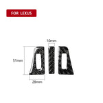 Adesivo decorativo per uscita aria in fibra di carbonio 3 in 1 per Lexus NX200 / 200t / 300h 2014-2021, guida a destra e a sinistra universale, Air Outlet