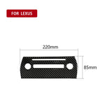 Adesivo decorativo per pannello CD in fibra di carbonio per auto per Lexus NX200 / 200t / 300h 2014-2021, guida a destra e a sinistra universale, CD Panel
