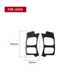 Adesivo decorativo per pulsante volante in fibra di carbonio per auto per Lexus NX200 / 200t / 300h 2014-2021, guida a destra e a sinistra universale, Steering Wheel Button