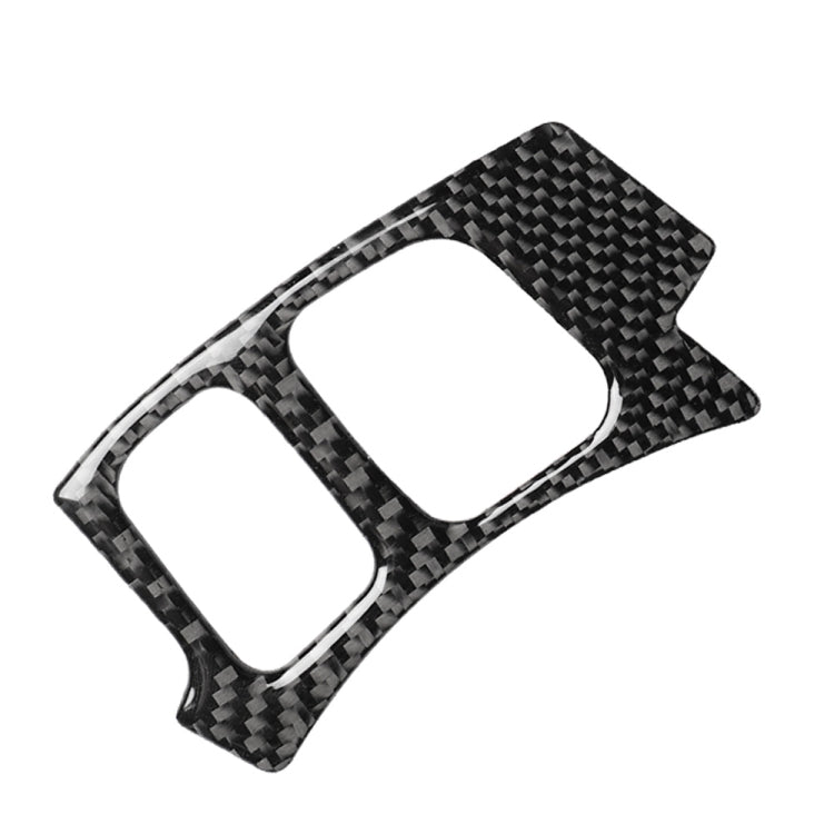 Adesivo decorativo per pulsante volante in fibra di carbonio per auto per Lexus NX200 / 200t / 300h 2014-2021, guida a destra e a sinistra universale, Steering Wheel Button