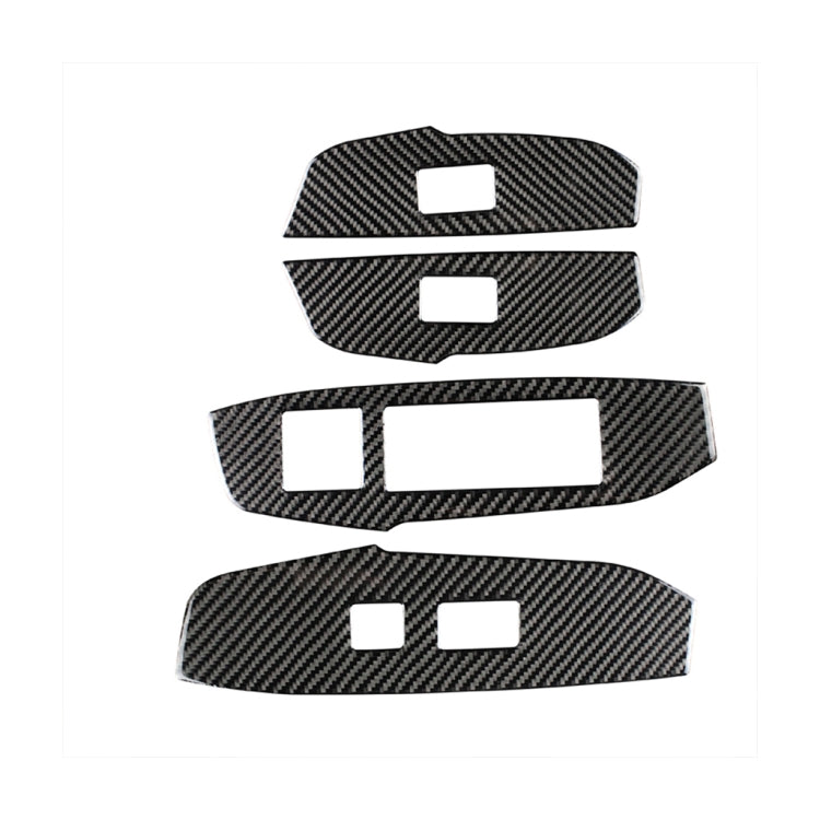 Adesivo decorativo per ascensore in vetro per finestrini in fibra di carbonio per auto per Lexus NX200 / 200t / 300h 2014-2021, guida a destra, Window Glass Lift, Right Drive