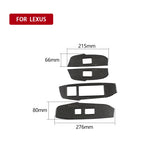 Adesivo decorativo per ascensore in vetro per finestrini in fibra di carbonio per auto per Lexus NX200 / 200t / 300h 2014-2021, guida a destra, Window Glass Lift, Right Drive