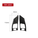 Adesivo decorativo pulsante B per volante in fibra di carbonio per auto per Lexus IS250 300 350C 2006-2012, guida a destra e a sinistra universale, Steering Wheel Button B