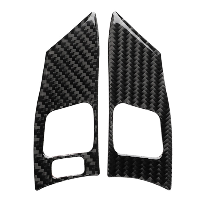 Pulsante del volante in fibra di carbonio per auto Un adesivo decorativo per Lexus IS250 300 350C 2006-2012, guida a destra e a sinistra universale, Steering Wheel Button A