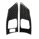 Pulsante del volante in fibra di carbonio per auto Un adesivo decorativo per Lexus IS250 300 350C 2006-2012, guida a destra e a sinistra universale, Steering Wheel Button A