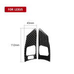 Pulsante del volante in fibra di carbonio per auto Un adesivo decorativo per Lexus IS250 300 350C 2006-2012, guida a destra e a sinistra universale, Steering Wheel Button A