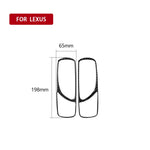 Adesivo decorativo per maniglia della porta posteriore in fibra di carbonio per auto per Lexus IS250 300 350C 2006-2012, guida a destra e a sinistra universale, Rear Door Handle