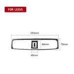 Adesivo decorativo per uscita aria centrale in fibra di carbonio per auto per Lexus IS250 300 350C 2006-2012, guida a destra e a sinistra universale, Middle Air Outlet