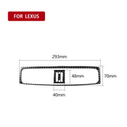Adesivo decorativo per uscita aria centrale in fibra di carbonio per auto per Lexus IS250 300 350C 2006-2012, guida a destra e a sinistra universale, Middle Air Outlet