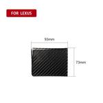 Adesivo decorativo per pannello portabicchieri per acqua in fibra di carbonio per auto per Lexus IS250 300 350C 2006-2012, guida a destra e a sinistra universale, Water Cup Holder Panel