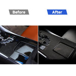 Adesivo decorativo per pannello portabicchieri per acqua in fibra di carbonio per auto per Lexus IS250 300 350C 2006-2012, guida a destra e a sinistra universale, Water Cup Holder Panel