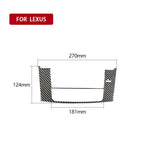 Pannello di navigazione per auto in fibra di carbonio Un adesivo decorativo per Lexus IS250 300 350C 2006-2012, guida a destra e a sinistra universale, Navigation Panel A